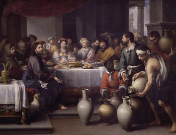 Oil painting by Bartlomolé Esteban Murillo.