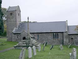 Photograph of the exterior of Wolvesnewton Church.