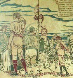 Standing figure of St Paul.