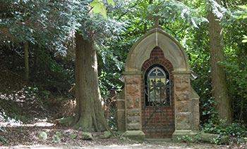 Booth containing the third station, Pantasaph.