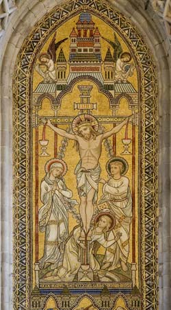Crucifixion with Mary, John and Mary Magdalene.