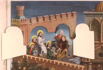 Depiction of the entry into Jerusalem.