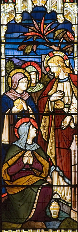 Stained glass by Alexander Gibbs.