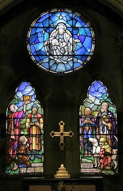 Window designed by Theodora Salusbury.