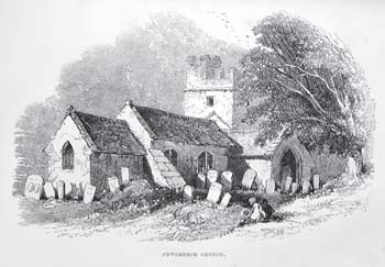 Nineteenth century engraving of Newchurch.